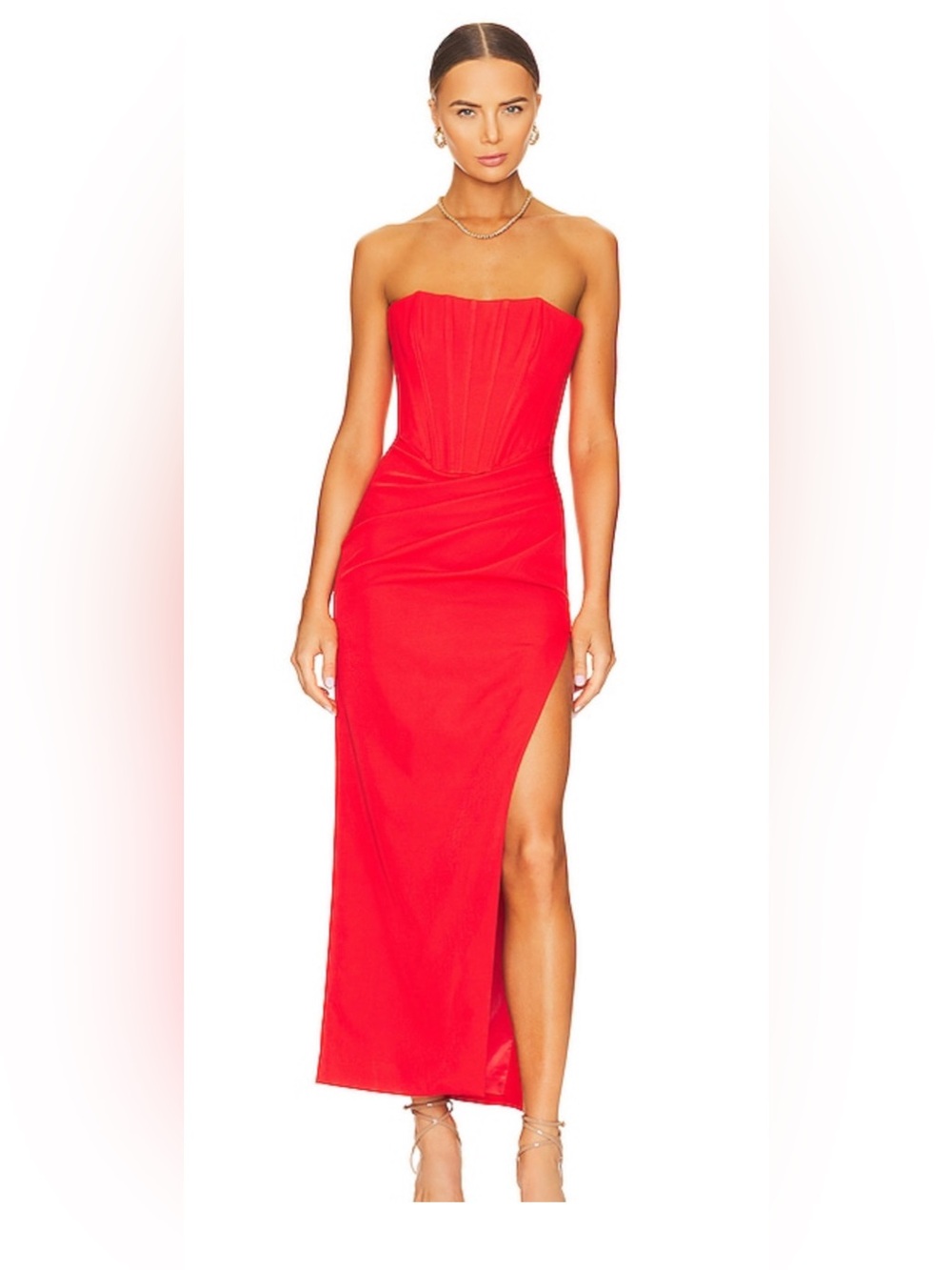 REVOLVE Saira Midi Dress in Orange Sorbet
